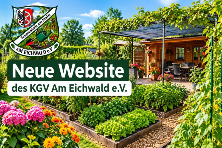 Neue Website des KGV Am Eichwald e.V.